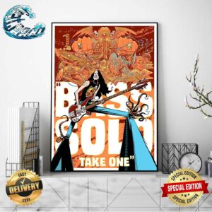 Metallica Bass Solo Take One Metalmongrol Cliff Burton Poster Exclusively At The M72 Pop Up Shop 2024 M72 World Tour Poster Canvas