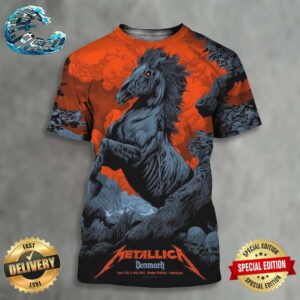 Metallica Denmark M72 World Tour No Repeat Weekends Poster At Parken Stadium In Copenhagen On June 14th And 16th 2024 All Over Print Shirt