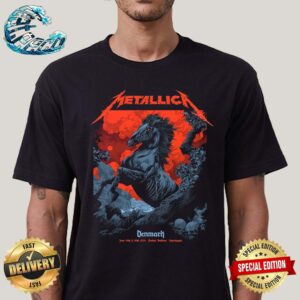 Metallica Denmark M72 World Tour No Repeat Weekends Poster At Parken Stadium In Copenhagen On June 14th And 16th 2024 Classic T-Shirt