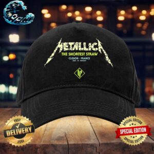 Metallica The Shortest Straw In Clisson France The M72 World Tour Goes Straight To Hellfest Open Air Festival On June 29 2024 Art By Luke Preece Classic Cap Snapback Hat
