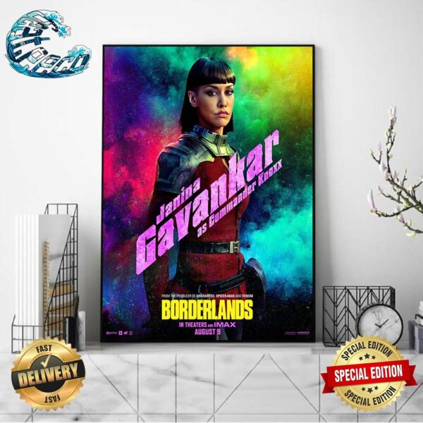 New Character Commander Knoxx Posters For Borderlands Releasing In Theaters And IMAX On August 9 Home Decor Poster Canvas