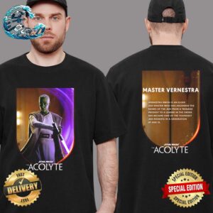 New Character Master Vernestra Poster For Star Wars The Acolyte Premiering On Disney+ On June 4 Two Sides Print Unisex T-Shirt