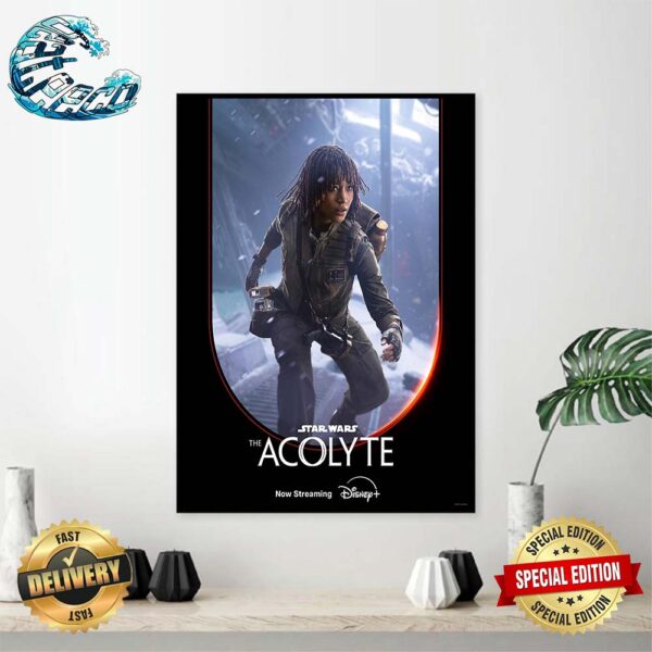 New Character Osha Poster For Star Wars The Acolyte Premiering On Disney+ On June 4 Wall Decor Poster Canvas