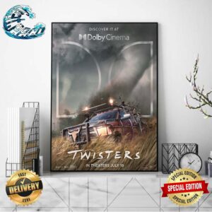 New Dolby Poster For Twisters Releasing In Theaters On July 19 Home Decor Poster Canvas