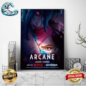 New Poster For Arcane Season 2 Premiering On Netflix In November Home Decor Poster Canvas