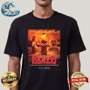 New Poster For Sausage Party Foodtopia Releasing On Prime Video On July 11 Classic T-Shirt