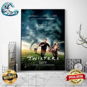 New Poster For Twisters Releasing In Theaters On July 19 Home Decor Poster Canvas