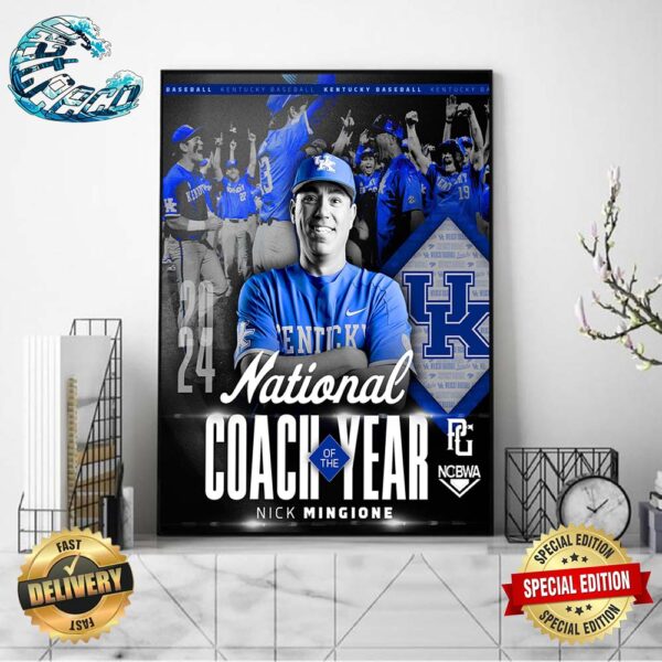 Nick Mingione Named  NCBWA 2024 National Coach Of The Year Home Decor Poster Canvas