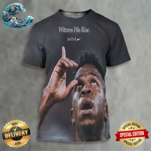 Nike Tribute Vini Jr Witness His Rise Just Do It On Your Second European Trophy All Over Print Shirt