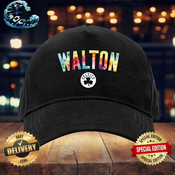 Official Bill Walton Black Boston Celtics Vintage Snapback Hat Cap