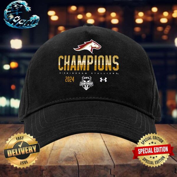 Official Birmingham Stallions Champions 2024 United Football League Championship 2024 Classic Cap Snapback Hat