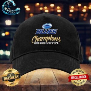 Official Blues Team Super Rugby Pacific 2024 Champions Classic Cap Snapback Hat