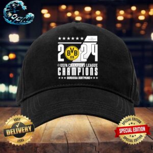Official Borussia Dortmund FC 2024 BVB 09 UEFA Champions League Classic Cap Snapback Hat