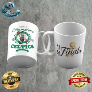 Official Boston Celtics 2024 NBA Finals Champions Coffee Ceramic Mug
