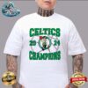 Boston Celtics 2023-2024 NBA Finals Champions Two Sides Print Vintage T-Shirt