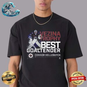 Official Connor Hellebuyck Winnipeg Jets 2024 Vezina Trophy Winner Vintage T-Shirt