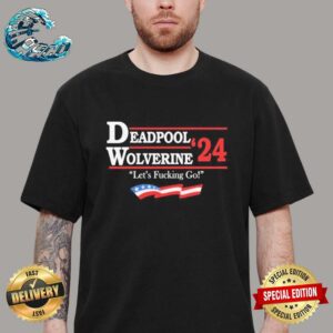 Official Deadpool Wolverine Let’s Fucking Go Voting 2024 Election Unisex T-Shirt