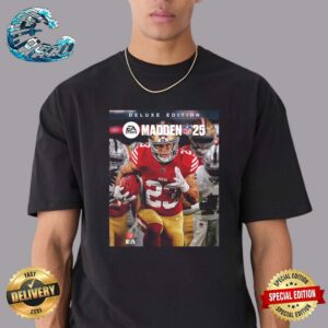 Official EA Sports Madden NFL 25 Deluxe Edition Cover Athlete Christian McCaffrey From 49Ers Classic T-Shirt