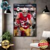 Madden NFL 25 Standard Edition Cover Athlete Christian McCaffrey From 49Ers Wall Decor Poster Canvas