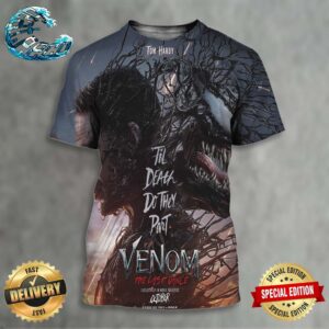 Official First Poster For Venom The Last Dance Releasing In Theaters On October 25 All Over Print Shirt