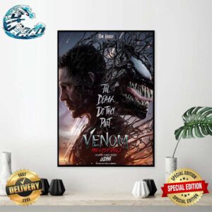 Official First Poster For Venom The Last Dance Releasing In Theaters On October 25 Home Decor Poster Canvas