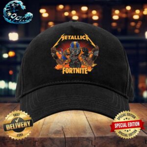 Official Fortnite x Metallica Fury Merch Collaboration M72 Classic Cap Snapback Hat