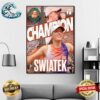 IGA Swiatek Champion Roland Garros 2024 ATP The Championships Wimbledon Wall Decor Poster Canvas