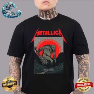 Official Metallica Denmark Night 1 Poster At Parken Stadium In Copenhagen On June 14 2024 M72 World Tour Unisex T-Shirt