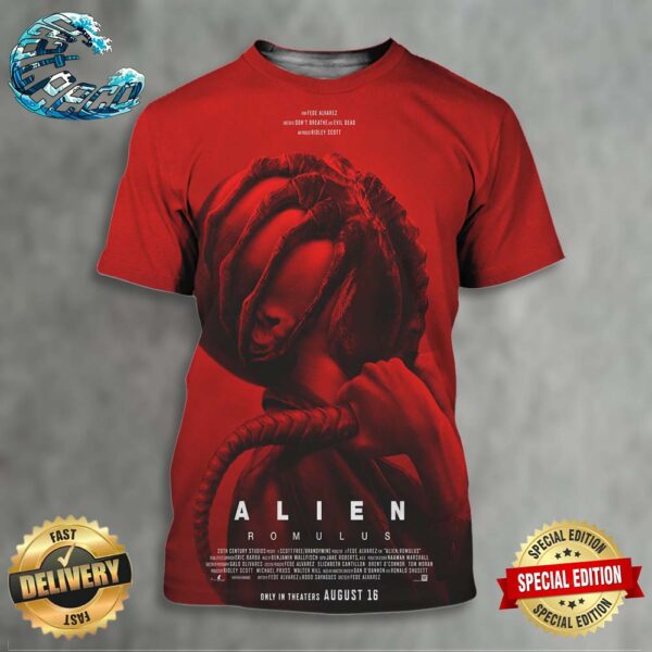 Official New Poster For Alien Romulus Only In Theaters August 16 All Over Print Shirt