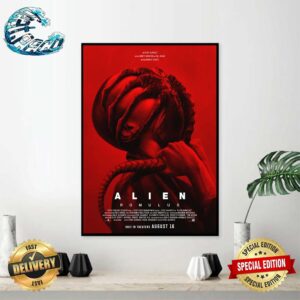 Official New Poster For Alien Romulus Only In Theaters August 16 Home Decor Poster Canvas