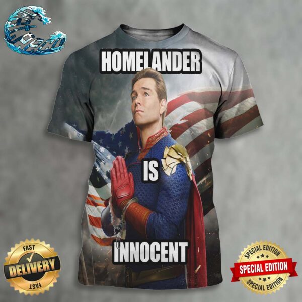 Official New Poster For The Boys Season 4 Homelander Is Innocent All Over Print Shirt