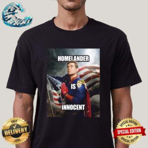 Official New Poster For The Boys Season 4 Homelander Is Innocent Classic T-Shirt