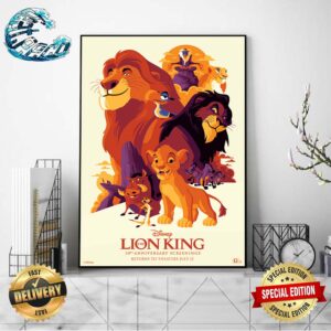 Official New Poster For The Lion King Releasing In Theaters On July 12 Wall Decor Poster Canvas