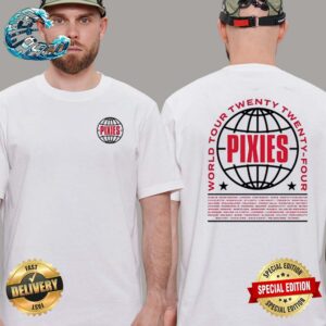 Official Pixies World Tour 2024 International Two Sides Print Vintage T-Shirt
