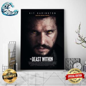 Official Poster For The Beast Within Starring Kit Harington Has Been Released In Theaters July 26 Home Decor Poster Canvas