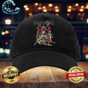 Official Promotional Art For Deadpool And Wolverine Unisex Cap Snapback Hat
