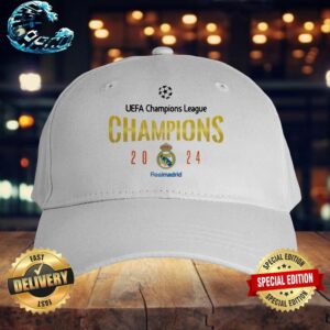 Official Real Madrid 2024 Champions UEFA Champions League Unisex Hat Snapback Cap