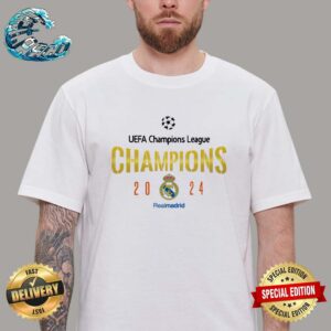 Official Real Madrid 2024 Champions UEFA Champions League Unisex T-Shirt