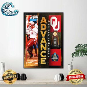 Oklahoma Sooners Women’s Softball Advance To The National Championship 2024 NCAA College World Series Poster Canvas