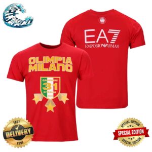 Olimpia Milano Campioni 31 D’Italia 2024 EA7 Red Two Sides Print Classic T-Shirt