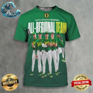 Oregon Duck Baseball Champions The NCAA Santa Barbara Regional And Advances To Super Regionals 2024 All Over Print Shirt