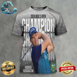 Padraig Harrington Rewriting History With A Record Breaking 3-Peat At The Dick’s Open 2024 All Over Print Shirt