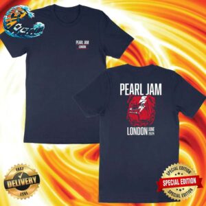 Pearl Jam London UK Merch Shirt At Tottenham Hotspur Stadium On June 29 Dark Matter World Tour 2024 Two Sides Print Classic T-Shirt