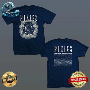 Pixies World Tour 2024 Monkey’s Gone To Heaven Two Sides Print Premium T-Shirt