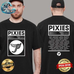Pixies World Tour 2024 VHS Black Two Sides Print Classic T-Shirt