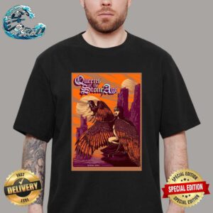 Queens Of The Stone Age Poster At Hellfest In Clisson France On June 30 2024 Classic T-Shirt