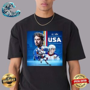 Quinn Hughes Has Been Named To Team USA For The 4 Nations Face-Off Vintage T-Shirt