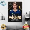 Congrats Quinn Hughes From Michigan Hockey Wins The Norris Trophy NHL Awards Home Decor Poster Canvas