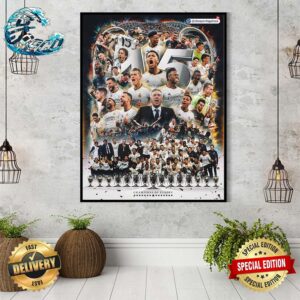 Real Madrid Are The 2023-24 UCL Champions 15th The Kings Of Europe Have Done It Again Wall Decor Poster Canvas