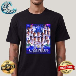 Real Madrid Es Campeon De La UEFA Champions League 2023-24 Llego La 15 Del Rey De Europa Classic T-Shirt